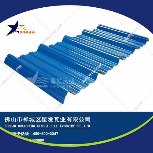 厚度3.0mm蓝色900型PVC塑胶瓦 深圳工程钢结构厂房防腐隔热塑料瓦 pvc多层防腐瓦生产网上销售